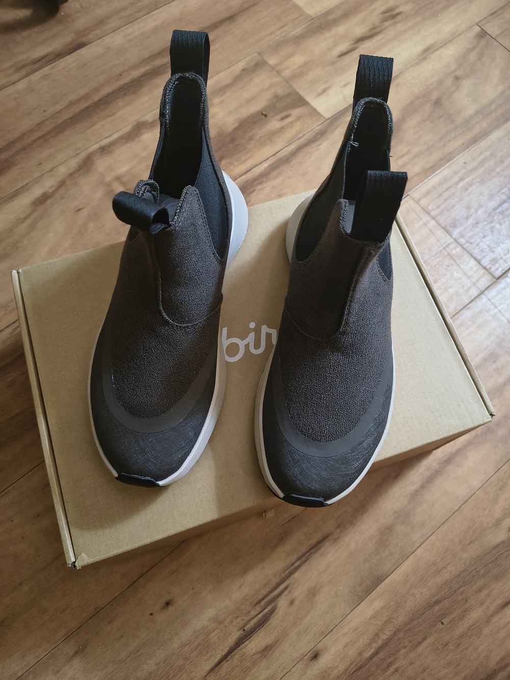 Allbirds Women's Winter Rain Booties in Dark Grey and Black